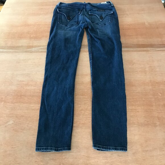 Hudson Collin Flap Pocket Skinny Ankle Jeans Women 26 Blue Mid Rise Stretch - Picture 2 of 16
